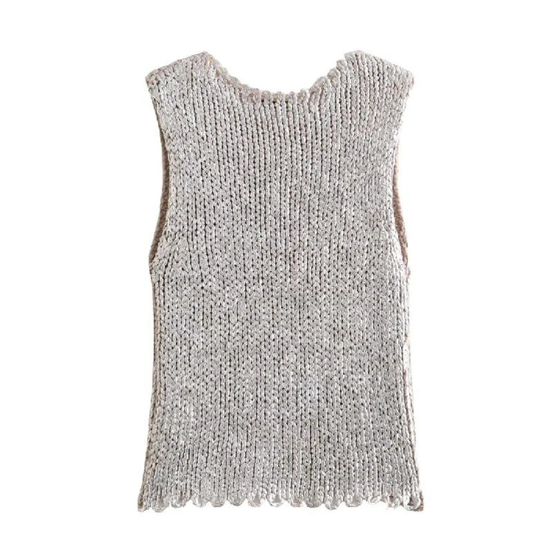 Sewing Vest - سترة نسائية متماسكة لخريف 2025 سترة