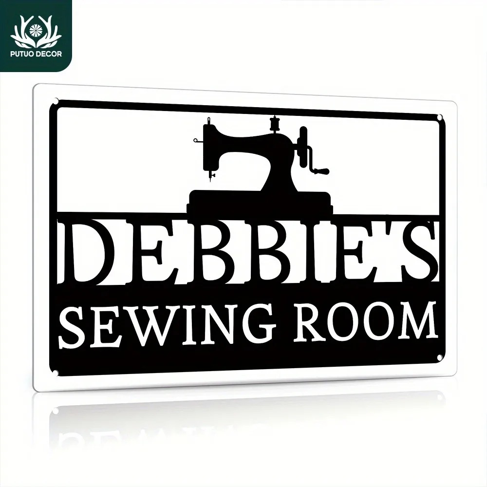 Sewing Custom - [تصميم ثنائي الأبعاد] لافتة معدنية مخصصة