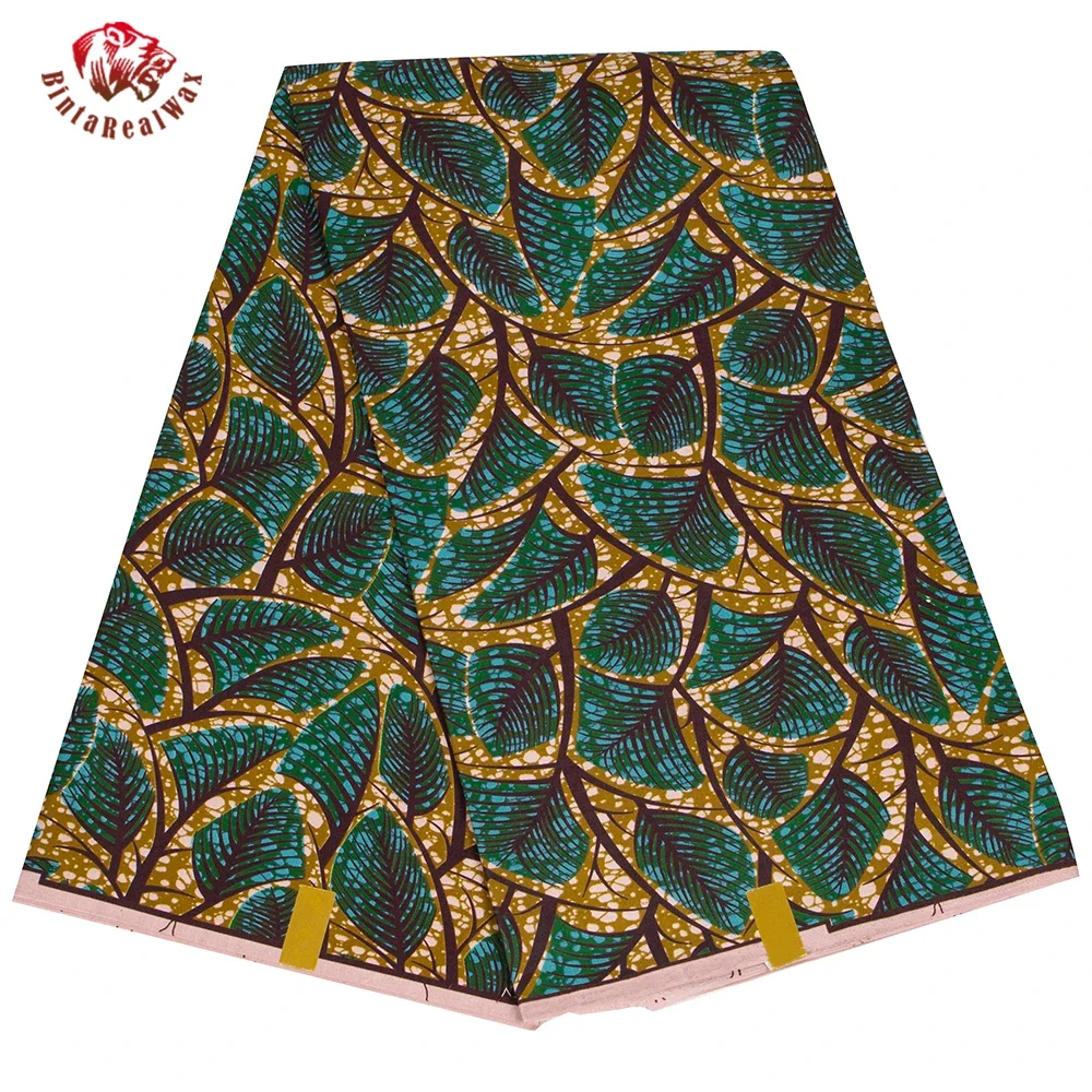 Sewing Batik Fabric - أنقرة قماش مطبوع بنمط أوراق شجر