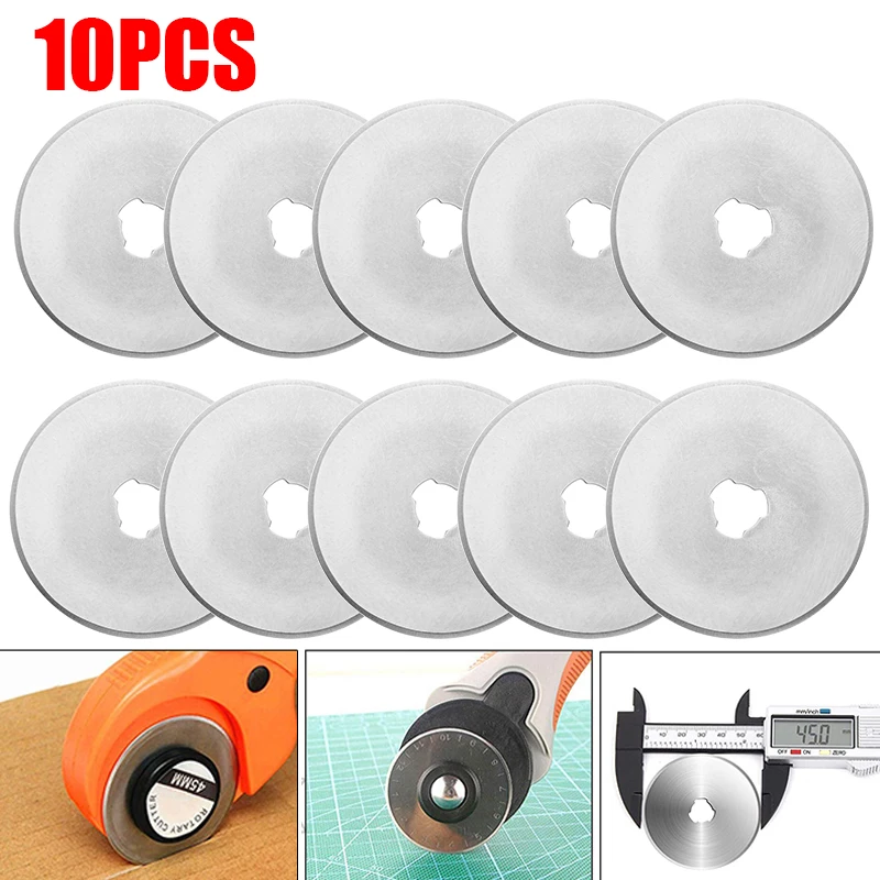 10 قطعة شفرات القاطع الدوارة ا - مراجعة Rotary Cutter Fabric وسعره