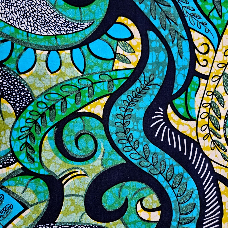 6 ياردة طويلة 46 ''واسعة النمط - مراجعة Sewing Batik Fabric وسعره
