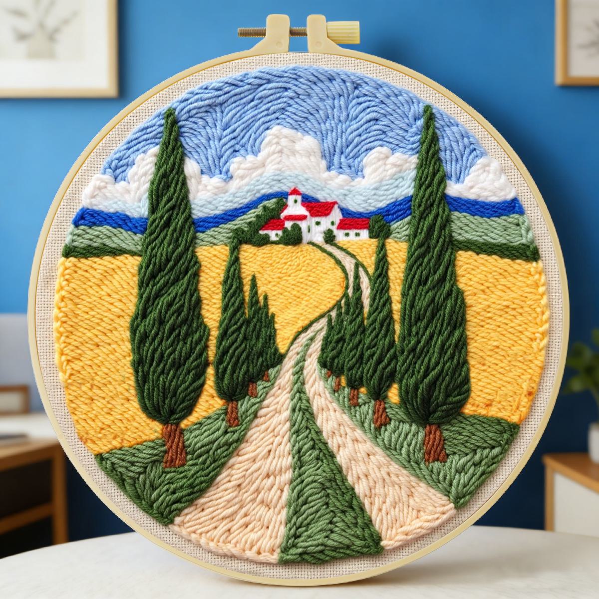 طقم تطريز بالإبرة المثقوبة مقا - مراجعة Is Sewing Textile Art وسعره