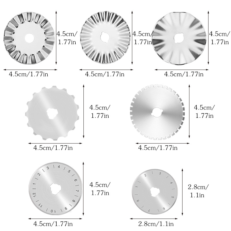 شفرة قاطعة دوارة 28/45 مم، شفر - مراجعة Rotary Cutter Fabric وسعره
