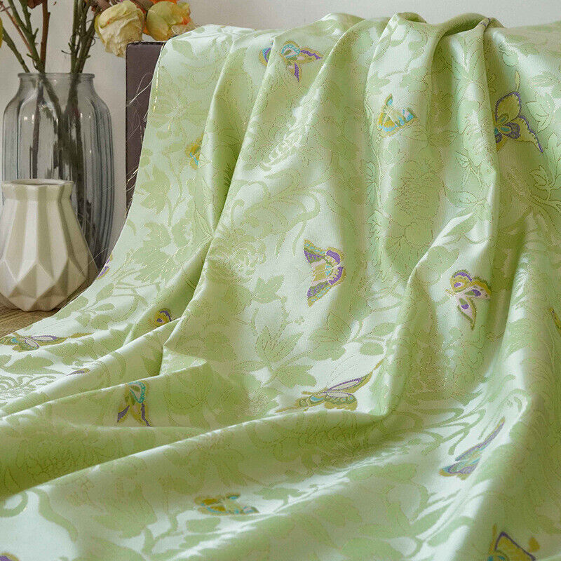 قماش جاكار على شكل فراشة ذهبية - مراجعة Sewing Thread In Textile وسعره
