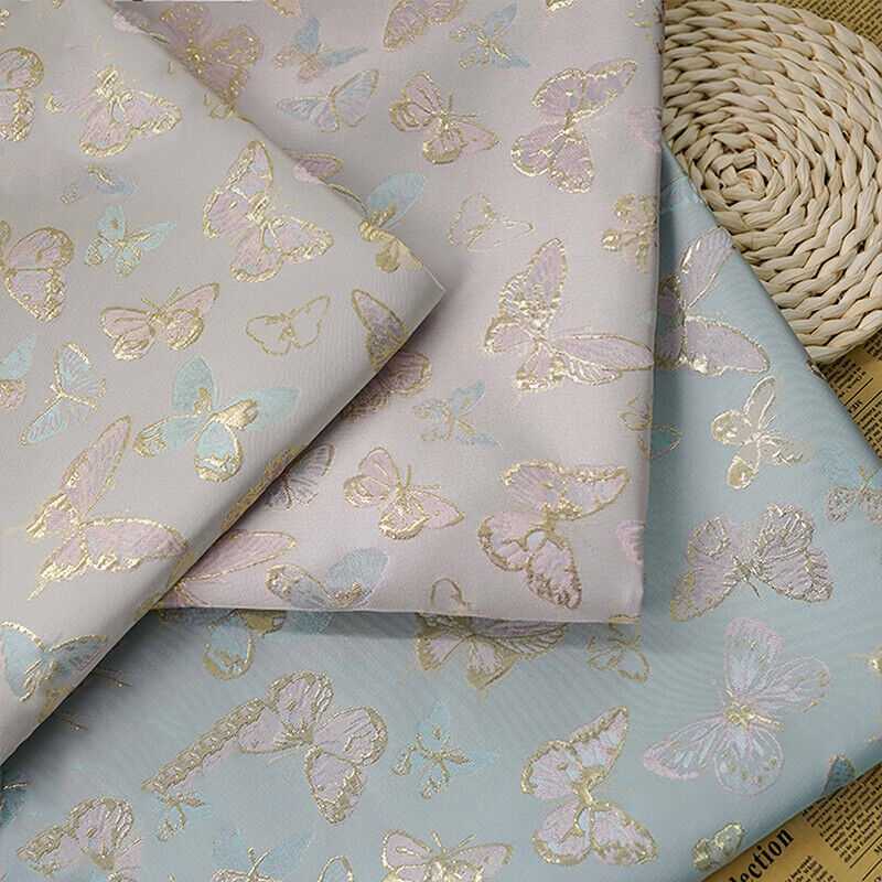 قماش جاكار على شكل فراشة ذهبية - مراجعة Sewing Thread In Textile وسعره