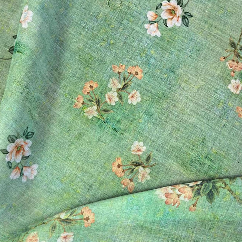 1 ياردة طباعة البتلة الخضراء t - مراجعة Sewing Custom وسعره