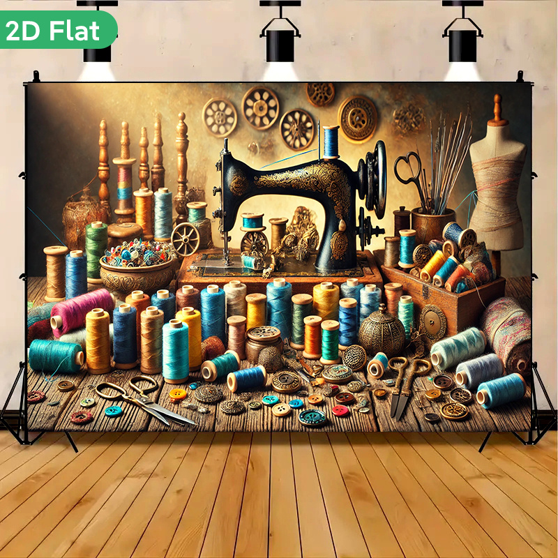 نسيج جداري فني عتيق بتصميم ورش - مراجعة Is Sewing Textile Art وسعره