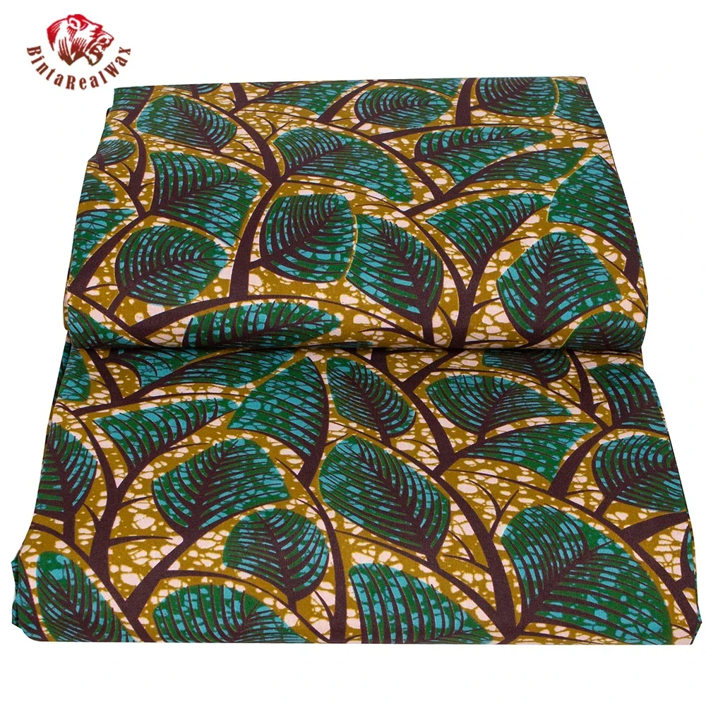 أنقرة قماش مطبوع بنمط أوراق شج - مراجعة Sewing Batik Fabric وسعره