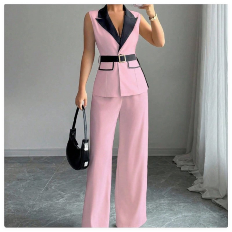 بدلة نسائية مع سترة وبنطلون وا - مراجعة Sewing Vest وسعره
