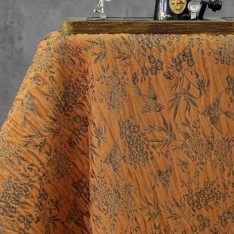 قماش جاكار بنقشة طائر العقعق ع - مراجعة Sewing Vest وسعره